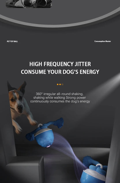 Smart Self-Rolling Electric Dog Ball with Sound Autonomous Operation Realistic Bark & Roll Chew-Resistant for Small Dog Training