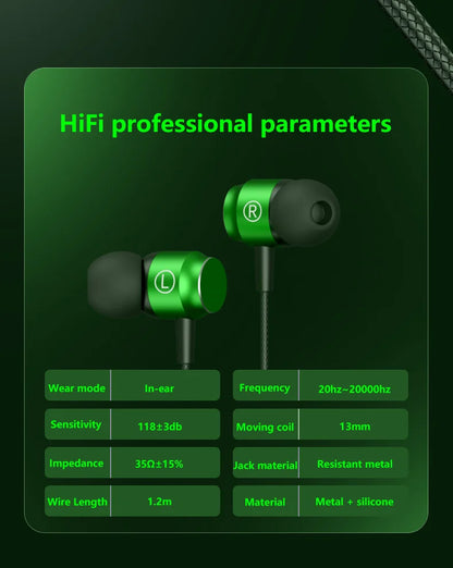 L Jack Magnetic Wired Gaming Headset 3.5mm Type-C Music Headset HiFi Mic Stereo Surround Sound For Phone Computer Mic Headset