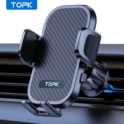 TOPK Upgraded Hook Clip Car Holder FOR Phone, Air Vent Universal Mount, Super Stable Fit for iPhone Truck Smartphones