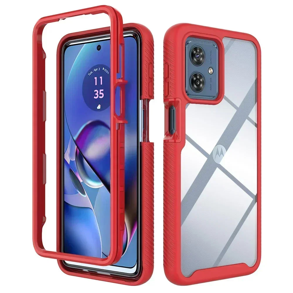 For Motorola Moto G86 Power G56 G77 G87 G55 G35 G24 G54 Power 5G Crystal Case Back Cover Moto G84 Case Phone G14 G 86 G04s funda