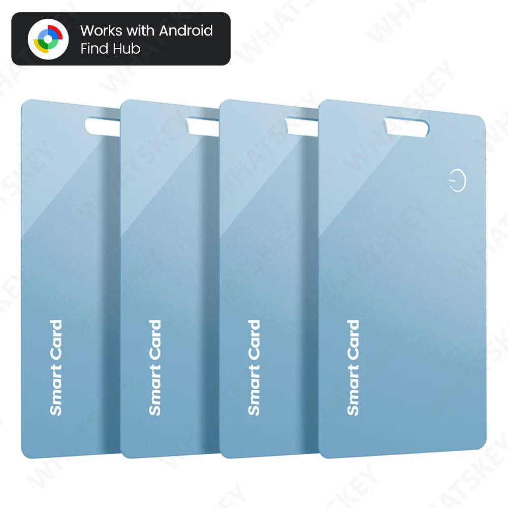 Ultra Thin Global GPS Android Tracker Card Wireless Charging Waterproof Smart Wallet Tracker Card with Google Find My Device App