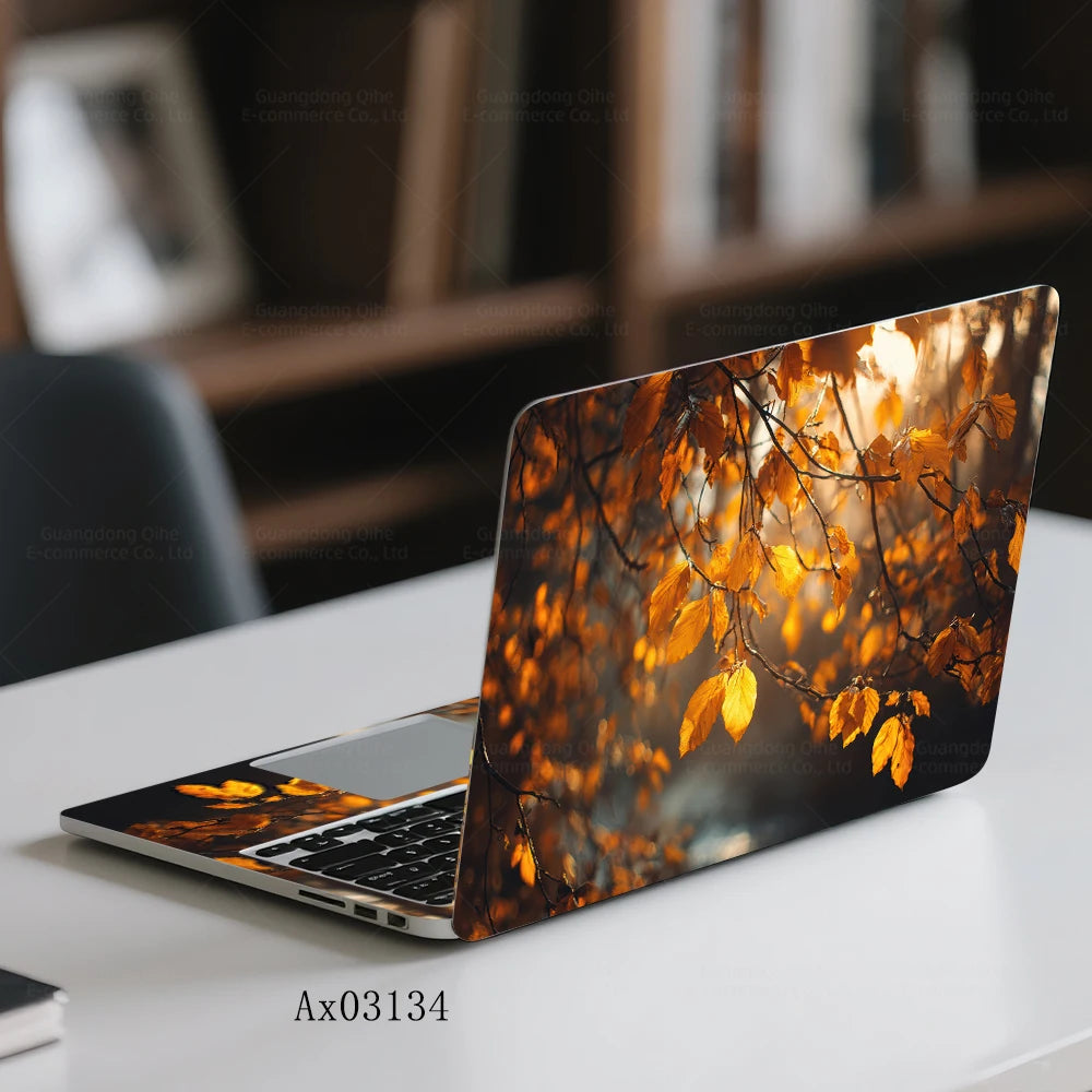 Pink Flower Laptop Stickers Self Adhesive Waterproof Anti Scratch Notebook Cover for Device Notebook MacBook Protective Skins