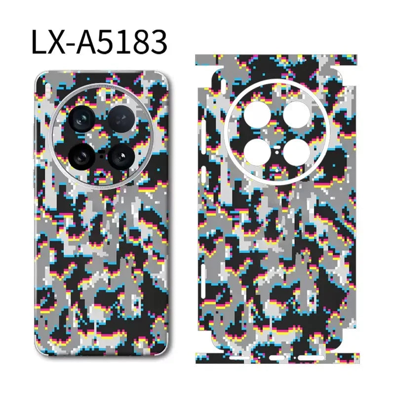 Colorful Decal Skin for Vivo X300/x200/x100pro Ultra Back Film Wrap Rear Screen Protector Anti-scratch Durable Sticker