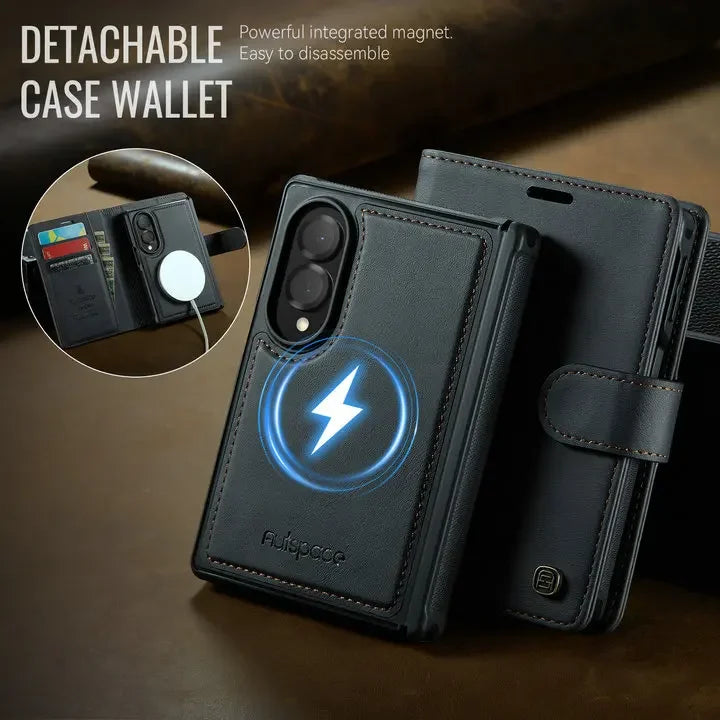 Galaxy Z Fold8 2 In1 Detachable Flip Cover Leather Wallet Case For Samsung Galaxy Z Fold 8 Magnet Card Slots Holder Wallet