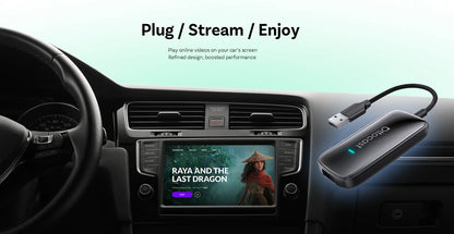 OTTOCAST Play2Video Ultra Carplay Ai Box Wireless Android Auto Adapter Built in Youtube Netflix For VW Benz Ford 99% of Cars