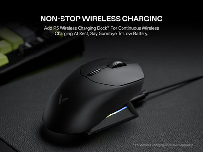 Rapoo VT1 MAX / VT1 Wireless Gaming Mouse 30K/26K DPI True 8K Wireless Polling Rate 49g Lightweight Up to 750 Hour Battery 10 Programmable Buttons On-Board Memory Esports Laptop Gaming Mice Compatible with Windows Mac