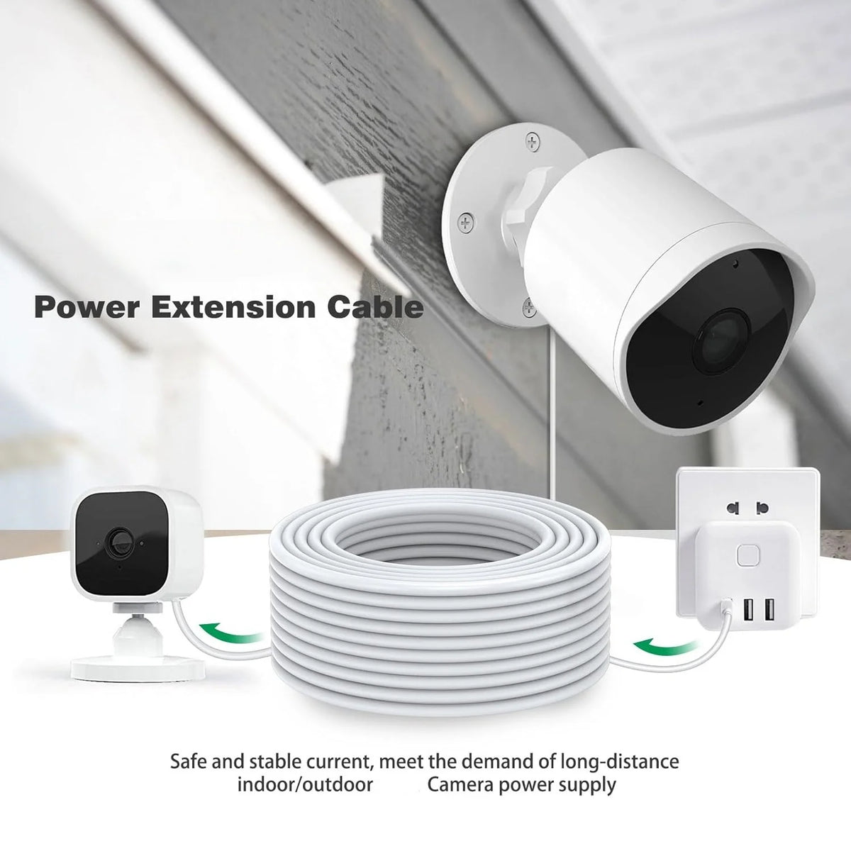 1m/5m/6m/10m/14m Micro USB Extension Fast Charging Cable For Xiaomi Camera Android Smart Phone USB Extended Charging Cord
