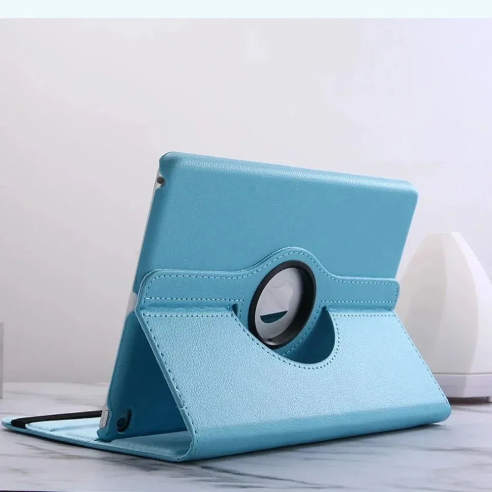 360 Rotation Leather For Ipad A16 2025 Case 11 M4 Air 11 M2 5 4 3 2 10.9 Funda 10 9 9th 10th 8th Generation Mini 6 7 8.3 10.2