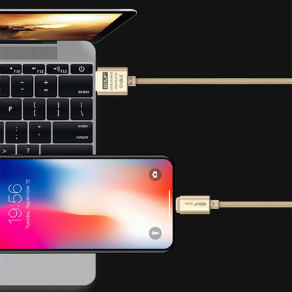 Alloy Braided USB Fast Charging Cable For iPhone X XR XS Max 11 12 13 Mini 14 Pro Max 7 8 14 Plus Quick Charge USB-A Data Cable