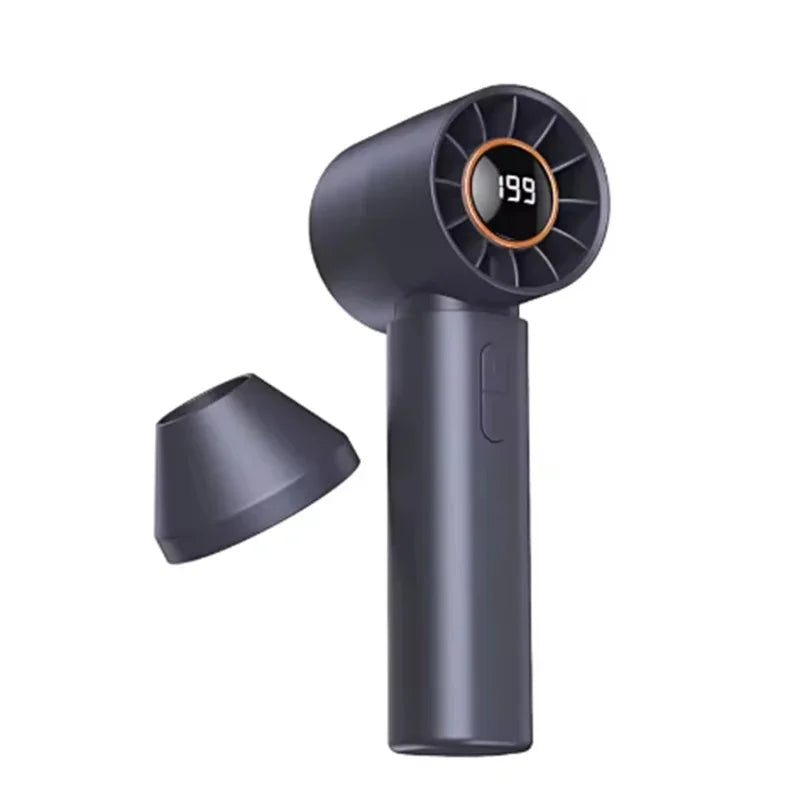 Hot New High Speed Folding Refrigeration Fan, Digital Display Mini Portable USB Charging Fan, High Wind Power Handheld Fan