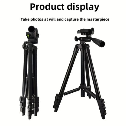 Travel Self Tripod with Bluetooth Remote Phone Clip for Canon Nikon DSLR SLR Digital Camera Universal Stand