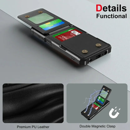 Card Slots Wallet Stand Case For Samsung Galaxy S26 S25 S24 S23 S22 S21 Ultra Plus FE A57 A37 A56 A36 A26 A55 A35 A54 A34 Cover