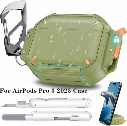  for New AirPods Pro 3 Waterproof Case Full Heavy Duty Protection Cover Anti-Scratch Hard Shell Cover For AirPods 4 Pro 3 Cover