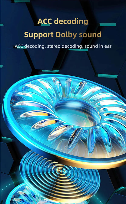 G9S Bluetooth 5.1 In Ear Wireless Earbuds LED Power Display Low Latency Gaming HiFi Stereo Sports Headphones