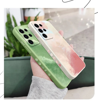 Artistic Patterns Phone Case For Samsung Galaxy S25 S24 S23 S22 S21 S20 Ultra Plus FE Note 20 Ultra 10 9 Plus Cover