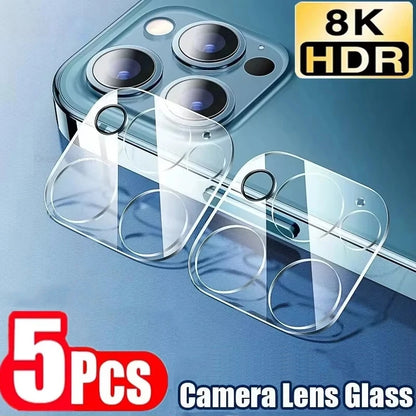 1-5PCS Camera Lens Protector Glass For iPhone 16 13 11 12 14 15 17 Pro Max Plus 17 Air Full Cover HD Tempered Glass Camera Film