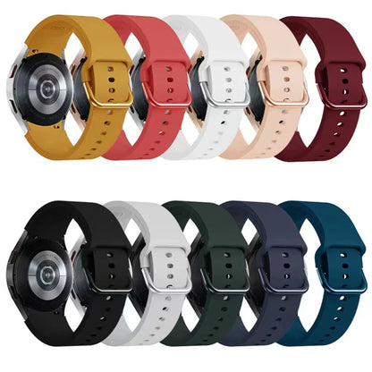 Silicone Strap For Samsung Galaxy Watch 4/5/6/7 40mm/44mm Pro 45mm Band No Gap Bracelet Belt Watch 4 6 Classic 47mm/46mm Correa