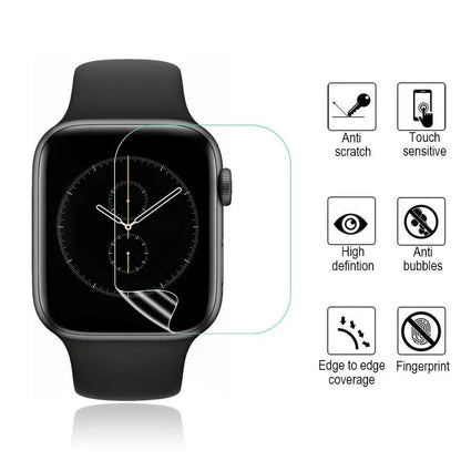 Soft Hydrogel Film For Apple Watch 9 8 7 6 5 4 SE 45mm 44mm 42mm 41mm 40mm 38mm Screen Protector Watch Series Ultra 3 2 1 49MM