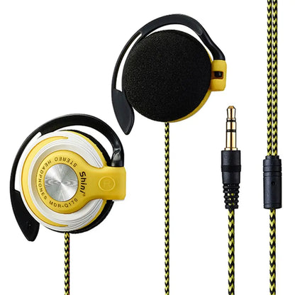 Sports Running FM and Over-ear for Phones/MP3/MP4 HIFI Stereo Wired Headphones Bass Headset Wired Earphone Ear Hanging