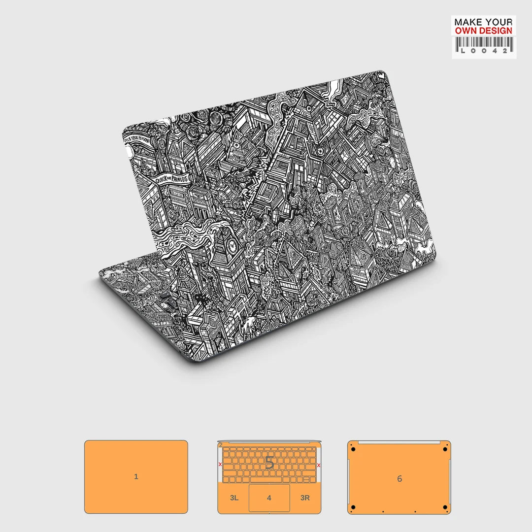Colorful skin sticker for Macbook Pro 16 14 15  M1 M2 M3 M4 2021 2023 2024 2025 Full Wray Sticker skin screen protector