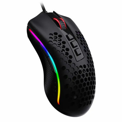 Redragon M808 Storm Lightweight RGB LED USB Gaming Mouse 12,400 DPI Optical Sensor 7 Programmable Buttons Precise Regist
