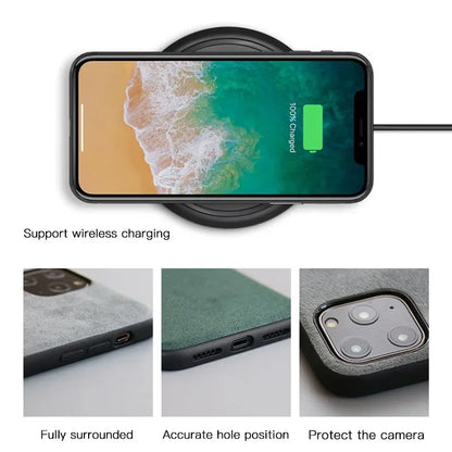 Phone Case Made of Italian Leather for Google Pixel 9 Pro 8 Pro 7 Pixel Fold 8A 7A Luxury Business Artificial Phone Case