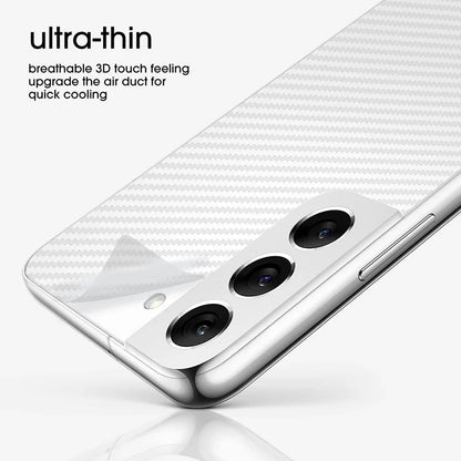 10PCS Back Carbon Fiber Film For Samsung Galaxy S22 S21 S23 S24 S25 S26 Protective Back Cover For Samsung A14 A34 A54