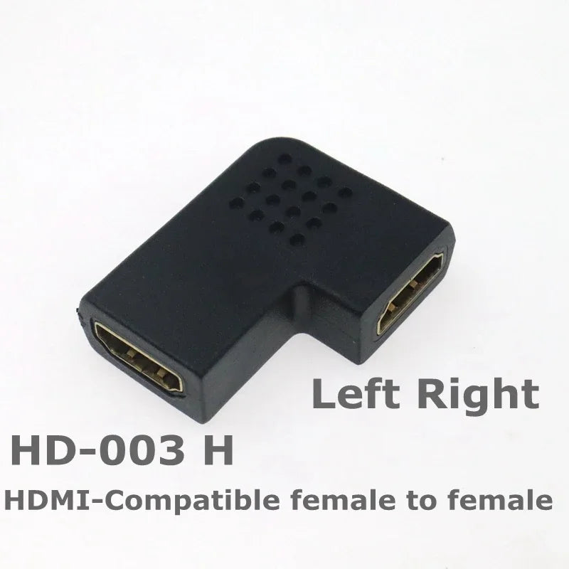 HD adapter Micro Mini HDMI-compatible 90 degree right-angle adapter HDMI 270 degree HDMI male to female HDMI elbow connector