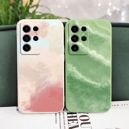 Artistic Patterns Phone Case For Samsung Galaxy S25 S24 S23 S22 S21 S20 Ultra Plus FE Note 20 Ultra 10 9 Plus Cover