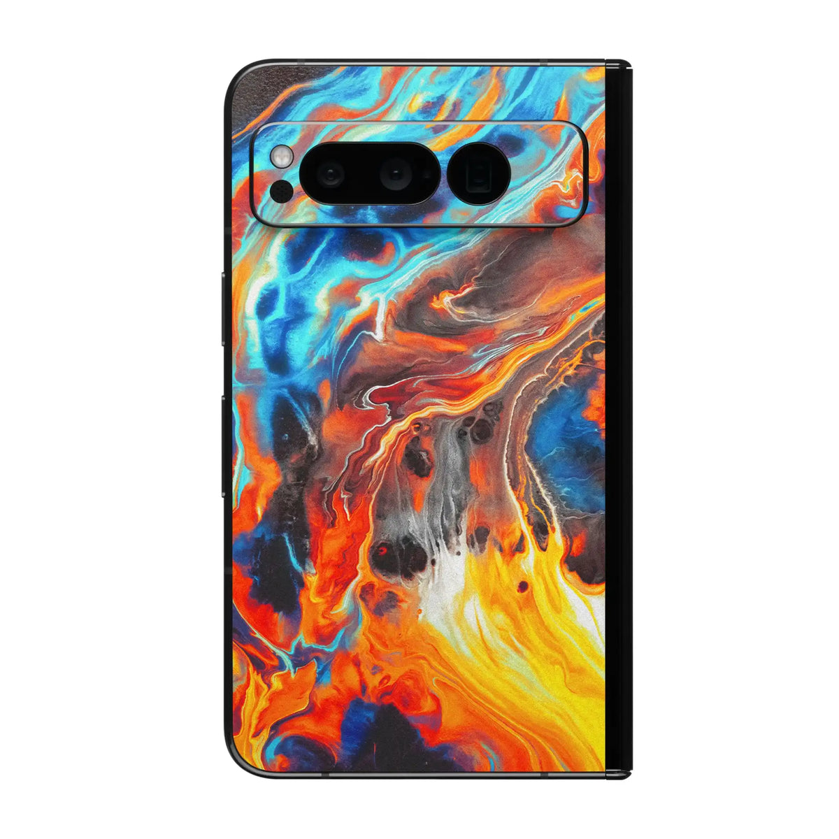 Colorful Skin For Pixel Fold 10 9 Pro XL Back Film Google 8 Sticker 8A Protective Decal Wrap Phone Soft Back Screen Protector