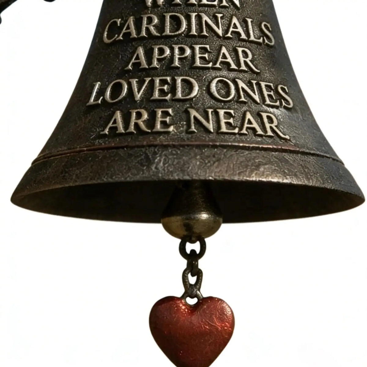 Outdoor Red Bird GardenDinner Bells Rural Retro Wall Mounted Cast Iron Dinner Clock Metal Doorbell Crafts Wall Hanging Bird Bell