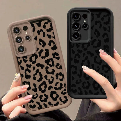 Leopard Pattern Case For Samsung Galaxy S25 Ultra Case Samsung S26 Ultra S24 FE S25 Plus S23 S22 S21 S20 FE A73 5G Cases Cover