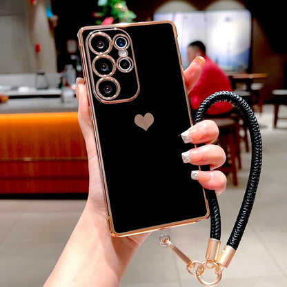 Soft TPU Chain Lanyard Case For Samsung Galaxy S26 S25 S24 S23 S22 S21 Ultra Plus FE A57 A37 A17 A56 A16 A36 A55 A15 5G 4G Cover