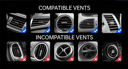 Car Air Vent Mount Auto Phone Holder Gravity Triangular Hold One Hand Operation For Cell Phones Navigation Car Phone Stand