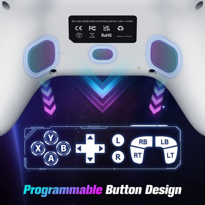Turpow RGB Gamepad For Xbox One Controller,Xbox Seris S/X Dual Vibra 6Axis Gyroscope Wireless Game Xbox Console