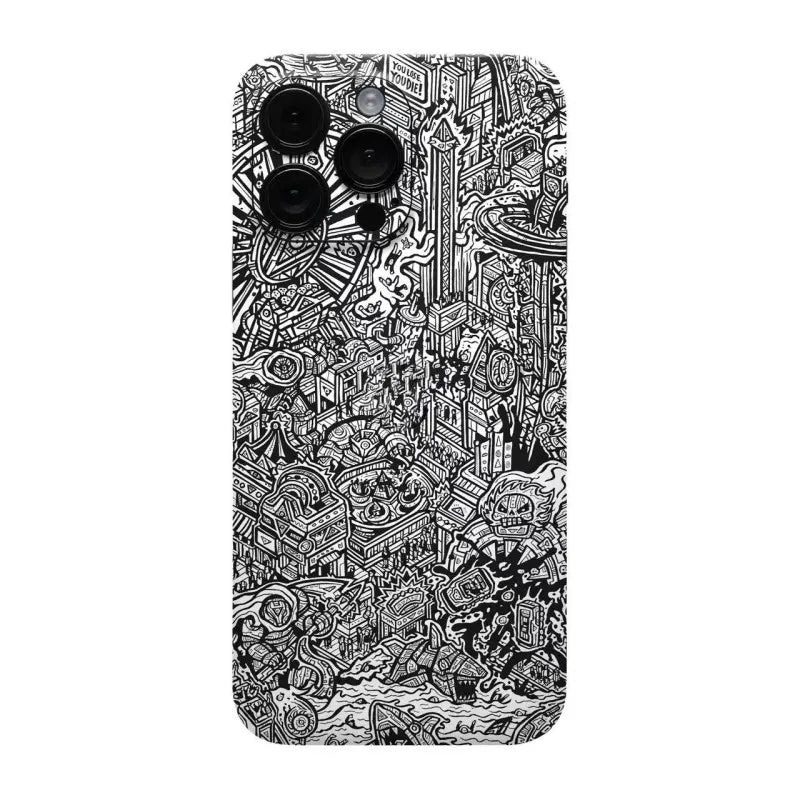Oscar Colorful Decal Skin for iPhone 17 16 15 14 13 12 Pro Max Protector Film Wrap Case Full Cover Personal Sticker
