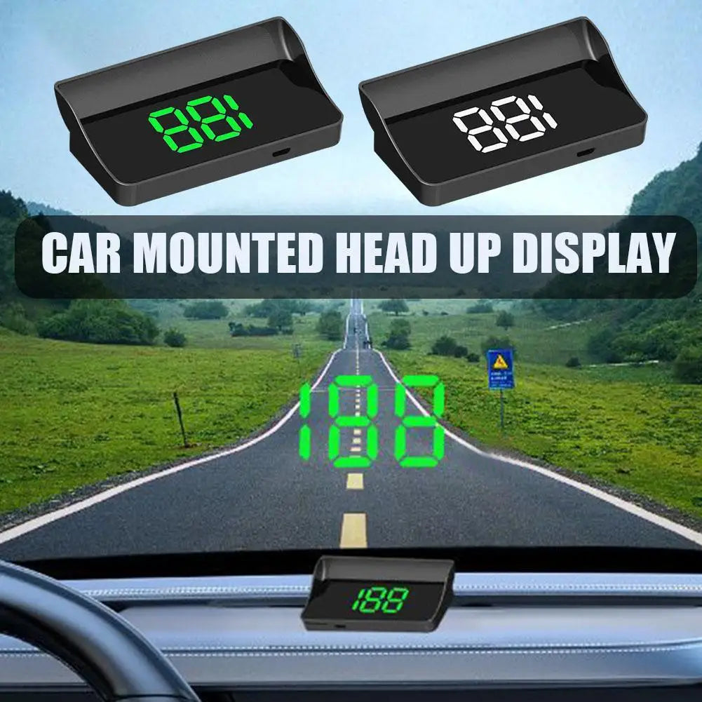 M2 Head Up Display Car Universal Speedometer KMH HUD USB Cable Plug & Play GPS & Beidou Dual Satellite System