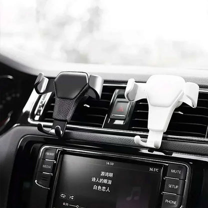 Car Phone Mount Gravity Phone Holder Air Vent Mount Anti Shake Stable Universal Car Holder One Hand Operation Automobile Cradle Compatible With Iphone Samsung Xiaomi Smartphone Auto Lock Ventilation Support Stand 360 Degree R