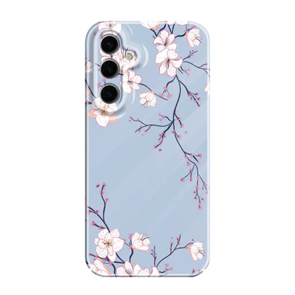 Fallen Plum Blossoms Phone Case For Samsung Galaxy S25 S24 S23 S22 S21 S20 Plus Ultra FE 5G Film Hard Cover