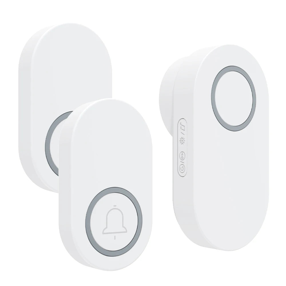 Hococa US/EU/UK Plug Outdoor Wireless Doorbell 60 Songs Melodies Waterproof Welcome Door Bell 200m Remote Call Bell With Battery