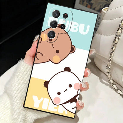 Soft Silicone Phone Case for Samsung Galaxy S25 S26 Ultra Bubu Dudu Cartoon Cute Shell S24 FE S23 S22 Plus S21 S20 + Edge Cover