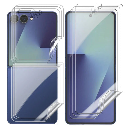 Anti-scratch Screen Protector For Samsung Galaxy Z Flip 7 6 5 Flip7 Flip6 Flip5 Protective Soft Hydrogel Film For ZFlip7 ZFlip6