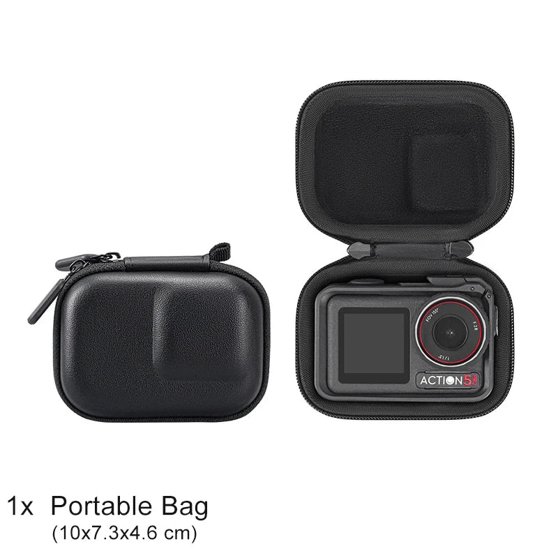 Screen Protector for DJI Osmo Action 6 Tempered Glass Film Lens Cap Cover Carry Bag Protective Case for DJI Action 6 Accessories
