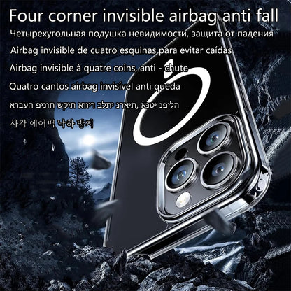 Official Original Magnet Clear Case For Iphone 17 Air 16 15 14 Plus 12 13 Mini 11 Pro Max 7 8 Se 20 X Xs Xr Apple Magsafe Cover