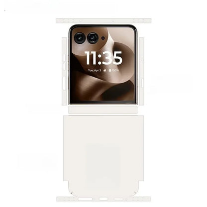 Colorful Anti-Scratch Phone Skin For Motorola Razr 40 50 Ultra Back + Hinge Decal Matte Film For Moto Razr 40 50 Decal Sticker