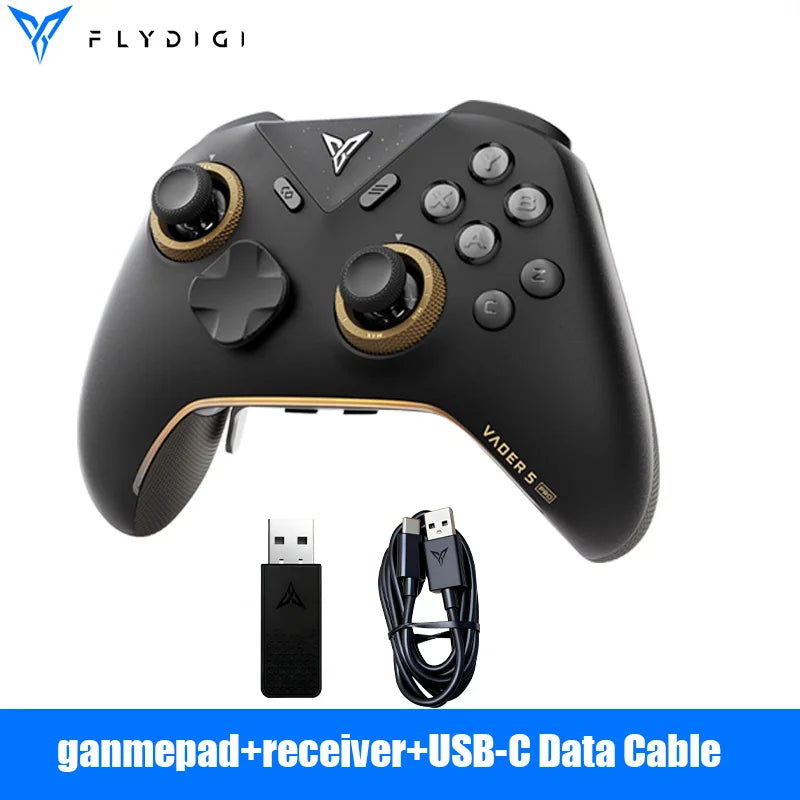 Flydigi Vader 5 Pro V2 Global Version Wireless Bluetooth Gamepad for PC NS Mobile + 2nd Gen Phone Holder | Phone User Optimized