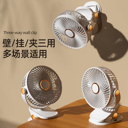 Portable USB Clip-On Fan for Office Desk Quiet Design for Dormitory Students Baby Stroller Bedside Small Tabletop Fan