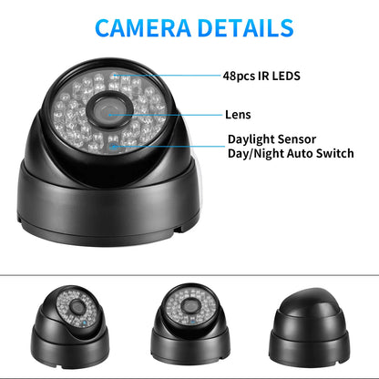 Gadinan HD 8MP 5MP 4MP H.265 Surveillance IP Camera Microphone Dome Outdoor Motion Detect Security Home Metal Email Push POE