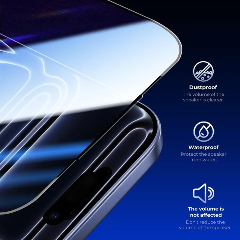 1/4Set 18PM Easy Install Screen Protector For iPhone 18 17 16 15 Pro Max 18pro 18Promax Dust Free Tempered Glass Protective Film
