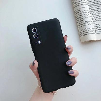 for Vivo Y72 5G Case 6.58" Fashion Candy Color Phone Case for Vivo Y72 Y52 5G Cover Funda Vivo Y 72 52 5G V2041 V2053 Soft Cases